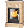 Печь-камин ABX BRITANIA KI керамическая, с кафельным цоколем, с допуском воздуха
