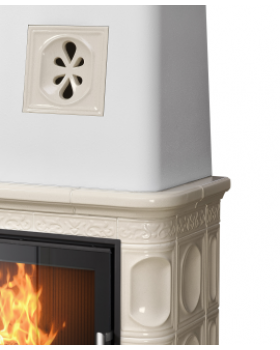 Печь-камин ABX LAPONIE II P OX - вставка СТАЛЬНАЯ (зеленая)-foto4