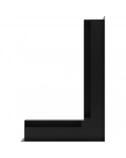 Вентиляционная решетка Люфт угловая/6*40 см правая черная-foto3