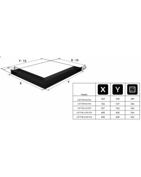 Вентиляционная решетка Люфт угловая левая графит 60-foto5