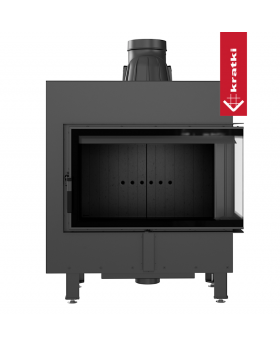 Топка LUCY/14/P/BS, Г-образное стекло справа