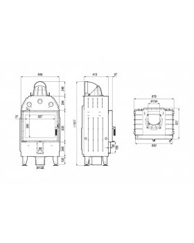 Топка DEFRO HOME INTRA SM, 10кВт, 630/535 мм-foto3