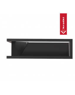 Решётка Kratki Luft 600х400х120 45S угловая левая черная-foto3