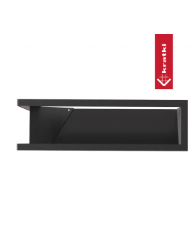 Решётка Kratki Luft 600х400х120 45S угловая левая черная-foto3