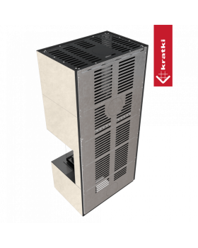 Каминокомплект FLOKI в облицовке FOKOS TALCO, угловое стекло справа-foto5