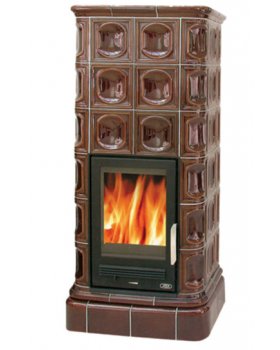 Печь-камин ABX KALEDONIE K керамическая, с теплообменником