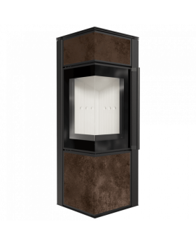 Дровяная стальная печь TORA/S, OXIDE MORO-foto2