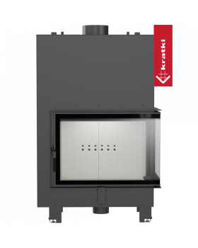 Топка с водяным контуром MBA/PW/17/P/BS/W, Г-образное стекло справа, змеевик Топка с водяным контуром MBA/PW/17/P/BS/W, Г-образное стекло справа, змеевик