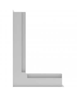 Вентиляционная решетка Люфт угловая/6*40см левая белая-foto3