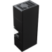 Каминокомплект Kratki SIMPLE Box черный с топкой BS, правый угол