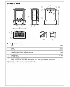 Печь-камин ABX BAVARIA K керамическая, с кафельным цоколем, с теплообменником-foto5