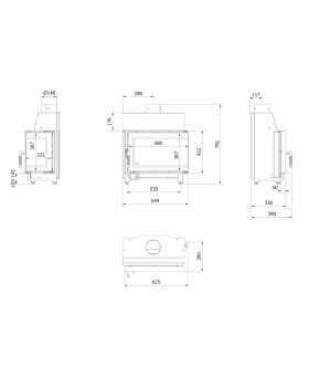 Топка Kratki SIMPLE/S/P/BS угловое стекло справа-foto8