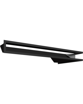 Люфт угловая 9/40/80 см левая черная-foto2