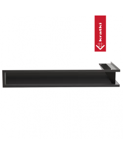 Решётка Kratki Luft 560х560х120 45S угловая черная-foto4