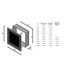 Вентиляционная решетка 17х37 Оскар черная/медь-foto3