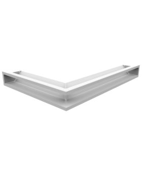 Вентиляционная решетка Люфт угловая правая белая 90-foto5