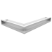 Вентиляционная решетка Люфт угловая правая белая 90