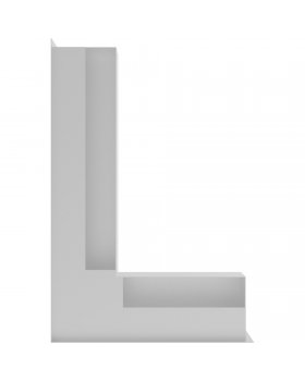 Вентиляционная решетка Люфт угловая/9*40 см левая белая-foto3