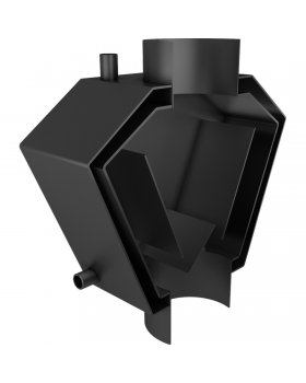 Теплообменник водный для дымохода без труб, W-образный, д.180 7кВт-foto2