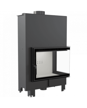 Топка с водяным контуром MBA/PW/17/P/BS/W, Г-образное стекло справа, змеевик-foto3