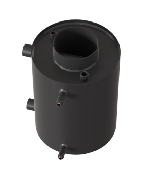 Теплообменник водный для дымохода, со змеевиком, д. 150 (V3)