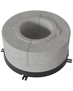 Комплект бетонных теплоаккумулирующих дисков d-150мм (4 шт., 2 слоя, V1)