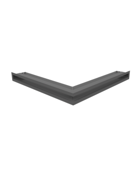 Вентиляционная решетка Люфт угловая стандарт графитовая 60-foto2