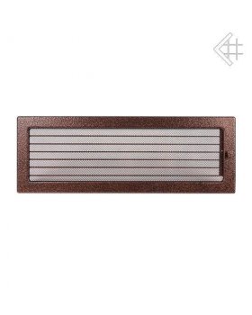 Вентиляционная решетка 17х49 черная/медь пористая с жалюзи