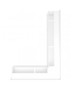 Вентиляционная решетка Люфт угловая правая белая 90-foto3