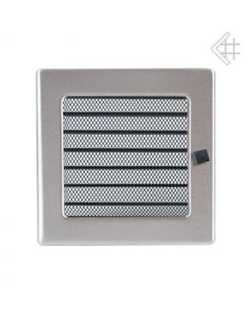 Вентиляционная решетка 17х17 Стальная с жалюзи