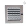 Вентиляционная решетка 17х17 Стальная с жалюзи