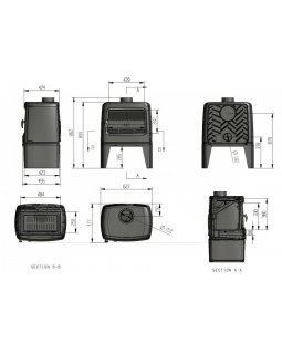 Печь-камин Firebird Bear-foto3