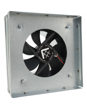 Вентилятор-переходник от трубы к решетке 17х17 d-100мм(без термостата)