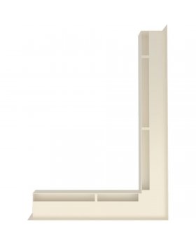 Вентиляционная решетка Люфт угловая правая бежевая 60-foto3