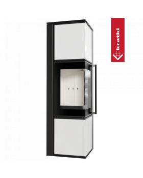 Дровяная стальная печь TORA/M 8 кВт белая-foto4