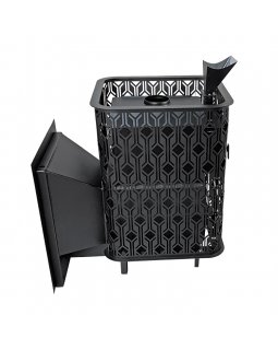 Чугунная печь Венеция 22 ГАЗ Закрытая каменка из нержавеющей стали-foto3