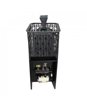 Чугунная печь Венеция 22 ГАЗ Закрытая каменка из нержавеющей стали-foto9