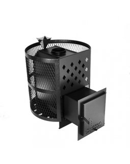 Печь Тундра-14 сетчатый кожух Закрытая каменка-foto2