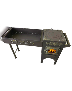 Кухня-мангал ДТ-3 стекло ЭКСКЛЮЗИВ-foto3