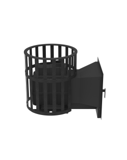 Печь-Камин для бани Воевода-ФЛАГМАН 20 сетчатый кожух-foto7