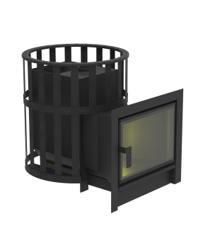 Печь для бани "Флагман 24" (сетчатый кожух)