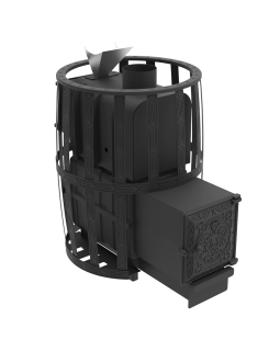 Печь для бани Воевода 20 ДТ-4 сетчатый кожух Закрытая каменка-foto2