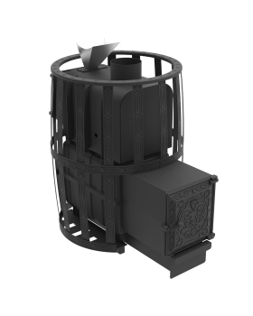 Печь для бани Воевода 20 ДТ-4 сетчатый кожух Закрытая каменка Печь для бани Воевода 20 ДТ-4 сетчатый кожух Закрытая каменка