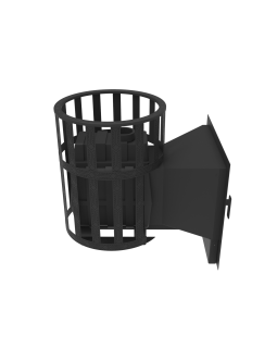 Печь-Камин для бани Воевода-ФЛАГМАН 15 сетчатый кожух-foto7