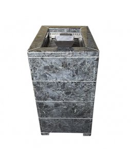 Чугунная печь Verona 18 ГАЗ Закрытая каменка Aisi-304 облицовка Пироксенит-foto5