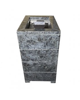 Чугунная печь Verona 18 ГАЗ Закрытая каменка Aisi-304 облицовка Пироксенит-foto4