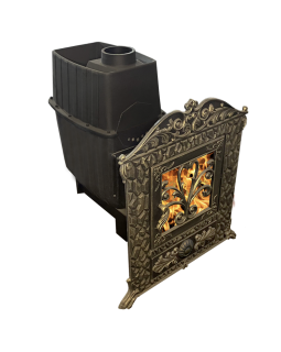 Печь для бани Verona 50 ЗК-нерж, в КАМЕННОЙ ОБЛИЦОВКЕ-foto4