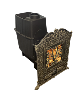 Печь для бани Verona 50 ЗК-нерж, в КАМЕННОЙ ОБЛИЦОВКЕ-foto3