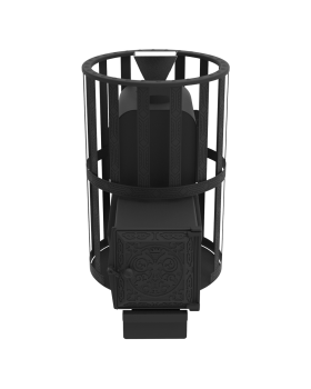 Печь для бани Воевода 15 ДТ-4 сетчатый кожух Закрытая каменка-foto2