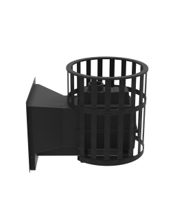 Печь-Камин для бани Воевода-ФЛАГМАН 20 сетчатый кожух-foto4